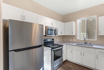 Full Kitchen with Built-In Appliances at Apartments Near North Las Vegas Airport